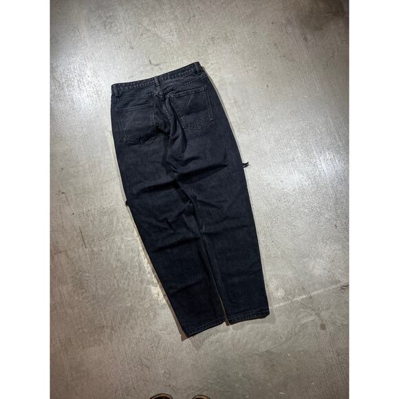 PrettyLittleThing Jeans Black Distressed Women’s Size 8 - Picture 3 of 6